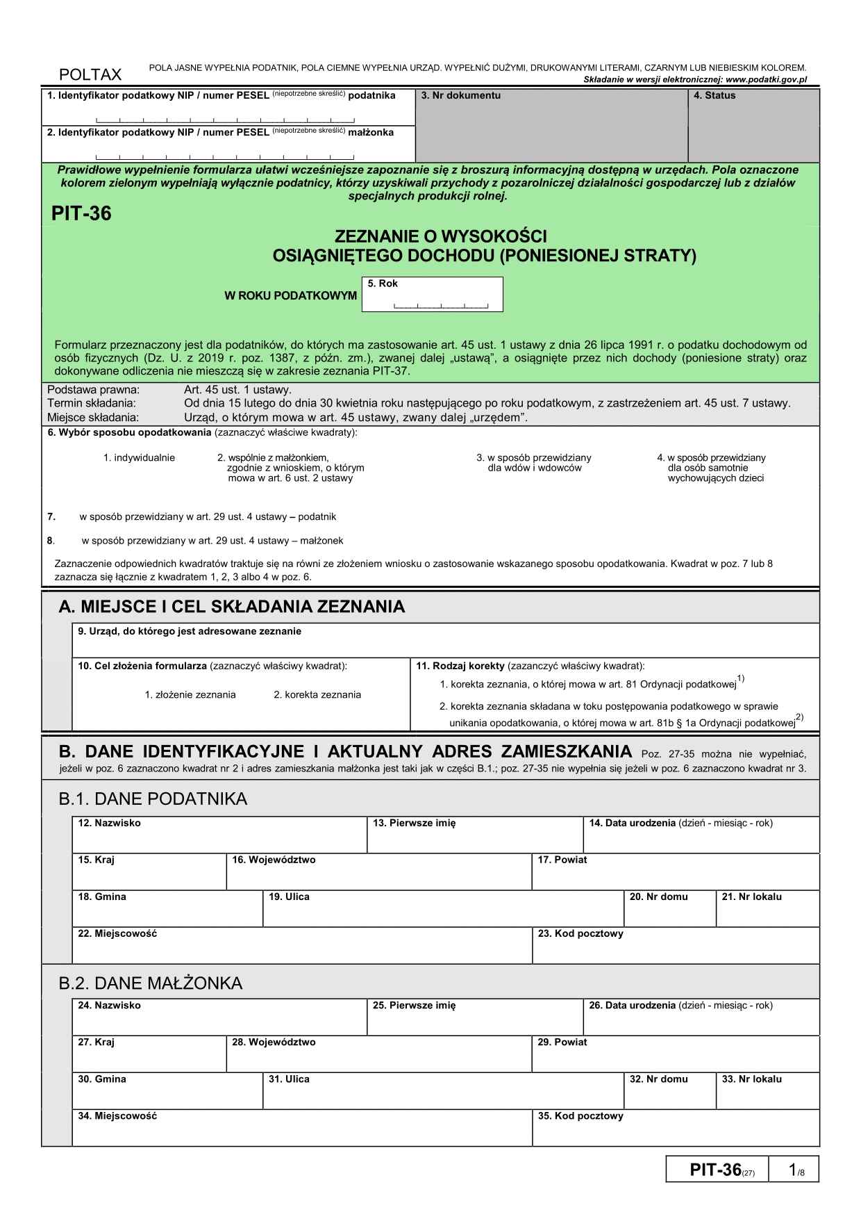 PIT-36 rozliczysz w programie e-pity