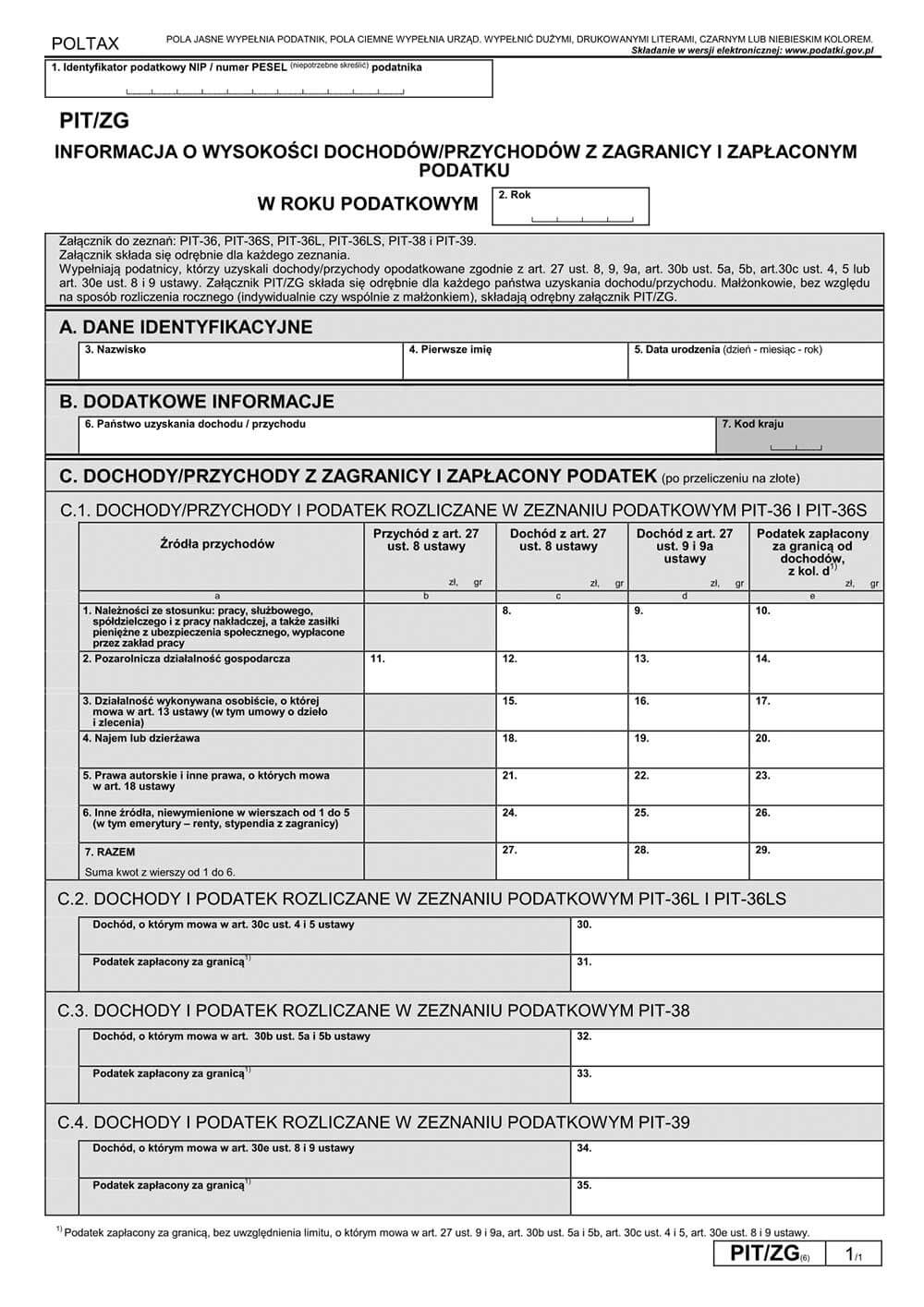PIT-ZG za 2018 rozliczysz w programie e-pity